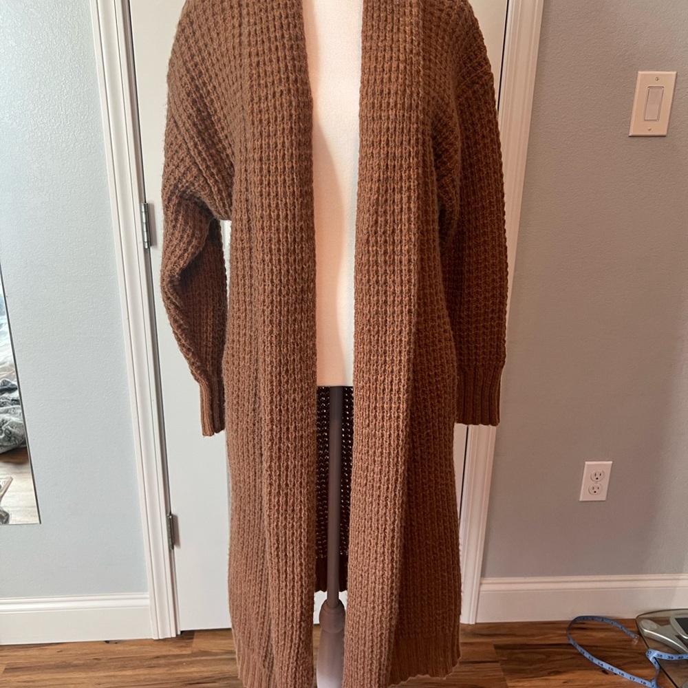 360 Cashmere Warm Brown Cardigan